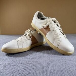 Born Shoes Mens Size‎ 11 Brown White Leather Lace Up Comfort Walking Casual
